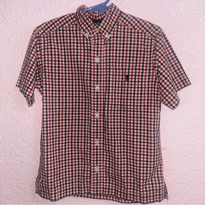 Ralph Lauren Red and Black Plaid Shirt